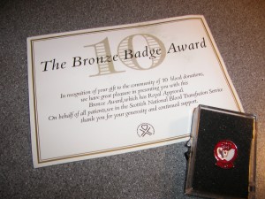 Blood Donor Bronze