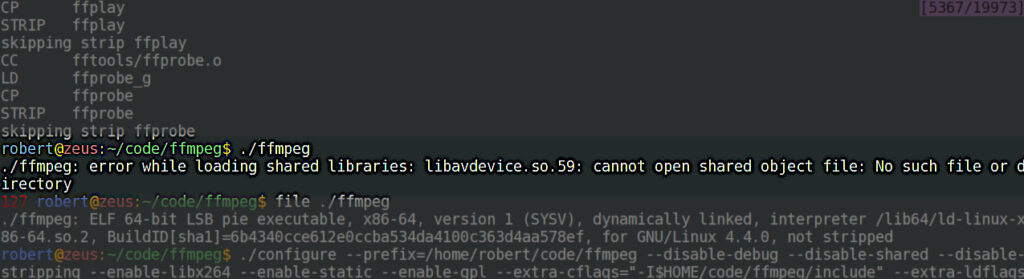 Python ffmpeg no such file